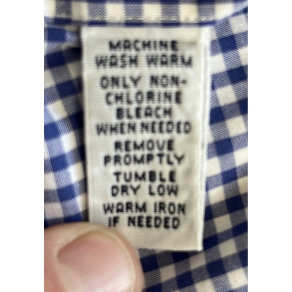 Polo Ralph Lauren Shirt‎ Men's XL Classic Fit Blue Check Plaid Button Down - Picture 9 of 10